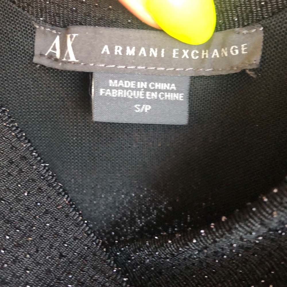 Armani Exchange black simple dress